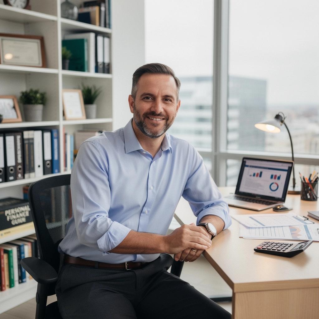 Pénzügyi tervezéshez kapcsolódó könyvek egy asztalon.